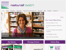 Tablet Screenshot of naturaltherapycentre.co.uk